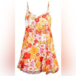 Pink Lily Floral Babydoll dress
